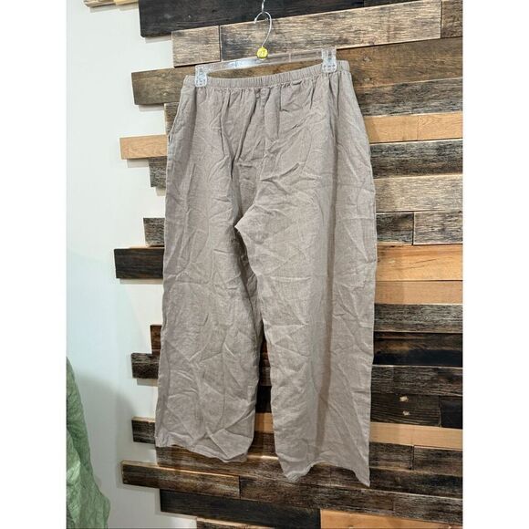 Flax nwot wide leg linen pants size large - Picture 2 of 8